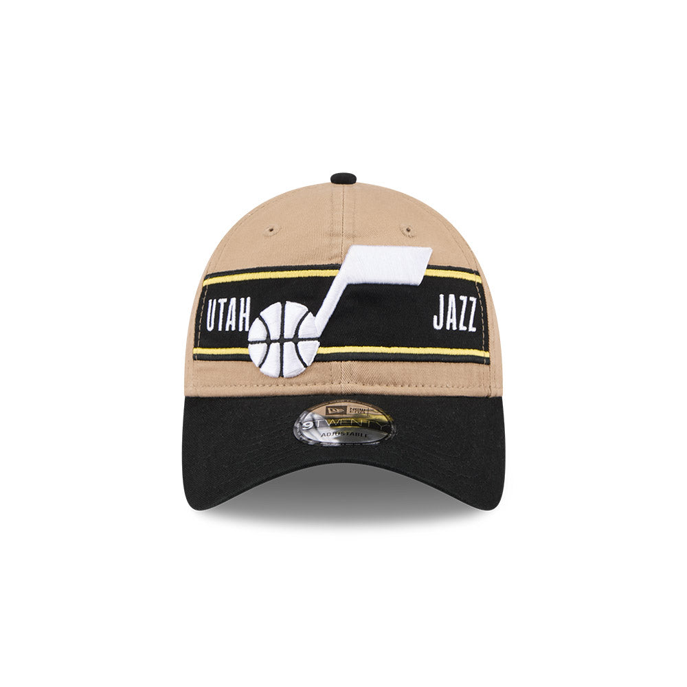 Utah Jazz Hat - Camel NBA 2024 Draft 9Twenty Strapback Cap - New Era